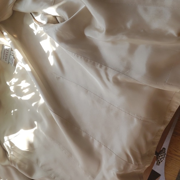 Adriana Papell silk beige Mother of the Bride 2 piece set - Picture 13 of 17